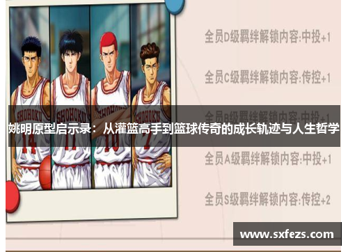 姚明原型启示录：从灌篮高手到篮球传奇的成长轨迹与人生哲学